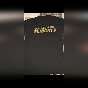 Black 'Let's Go Knights' Mens T-Shirt
